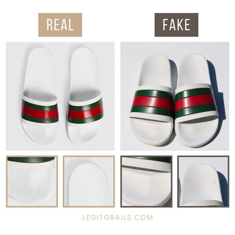 gucci pearl slides real vs fake|Gucci slides counterfeit.